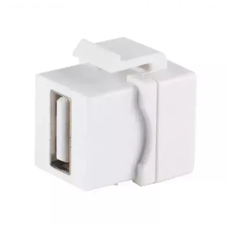 Keystone-moodul ShiverPeaks 08-10044 Lame Valge USB A