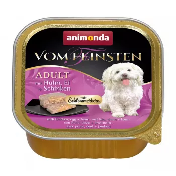 Märg koeratoit animonda Vom Feinsten Gourmet Core — Kana, muna ja sink, 150 g alusel, teraviljavaba, täiskasvanud väikest tõugu koertele (5–10 kg)
