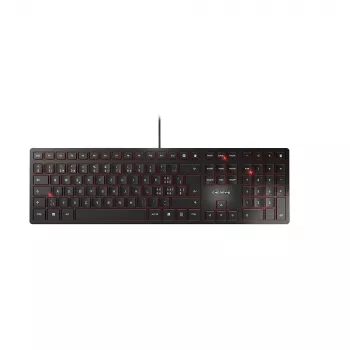 CHERRY KC 6000 õhuke klaviatuur USB Šveitsi paigutusega Must