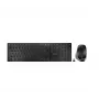CHERRY DW 9500 õhuke klaviatuur Hiir kaasas Universaalne RF juhtmevaba Bluetooth AZERTY Prantsuse Must, Hall