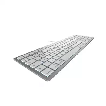 Klaviatuur Cherry CHERRY KC 6000C FOR MAC juhtmega USB QWERTY käärikmehhanism hõbedane 1,8 m