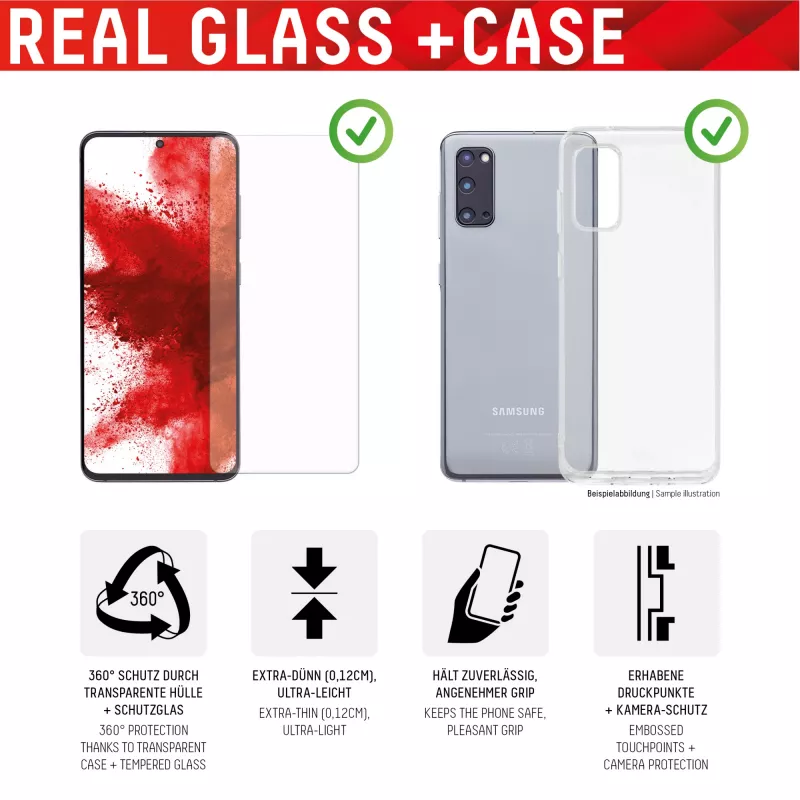Displex ekraanikaitse + ümbris Samsung Galaxy A53 5G karastatud klaas