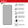 Displex Privacy ekraanikaitse (10H) Samsung Galaxy S22/S23 jaoks, Eco kinnitusraam, privaatsusfilter
