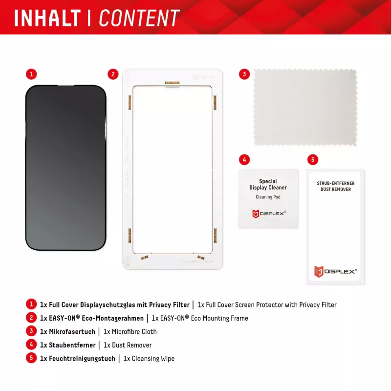 Displex Privacy ekraanikaitse (10H) Samsung Galaxy S22/S23 jaoks, Eco kinnitusraam, privaatsusfilter