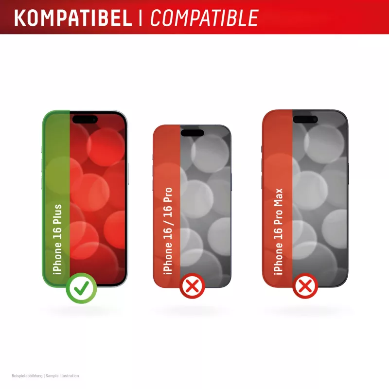 Displex ekraanikaitse + ümbris Apple iPhone 16 Plus jaoks, Eco paigaldusraam, kriimustuskindel