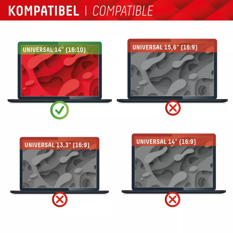 Displex PRIVACY SAFE magnetiline kahesuunaline privaatsusfilter sülearvutile 14 inch (16:10)