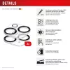 Displex Full Cover Camera Lens Glass iPhone 15/15 Plus, 10H, täielik kaamerakaitse, Quick Mount, 2 tk