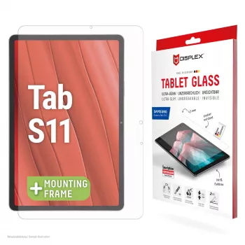 Displex tahvelarvuti klaas (9H) Samsung Galaxy Tab S11 jaoks, Eco paigaldusraam, purunematu