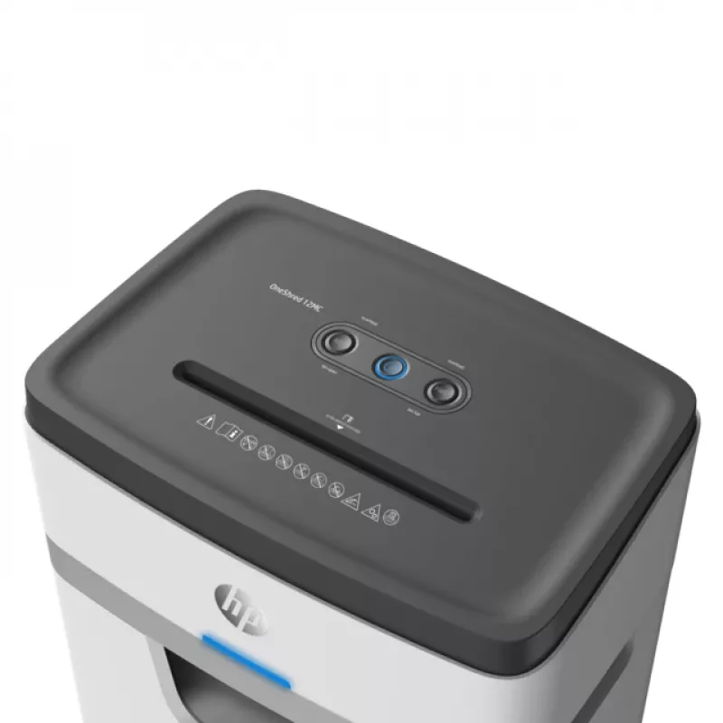 Paberipurustaja HP OneShred 12MC mikro-lõik 2x15 mm 12-leheline 25 L 65 dB 220 mm Valge