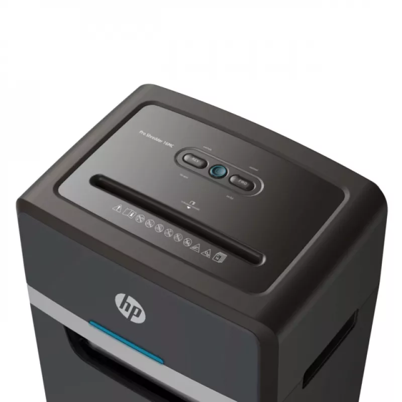 HP Pro Shredder 16MC paberipurustaja, mikrohakkimine, 55 dB, 22 cm, must