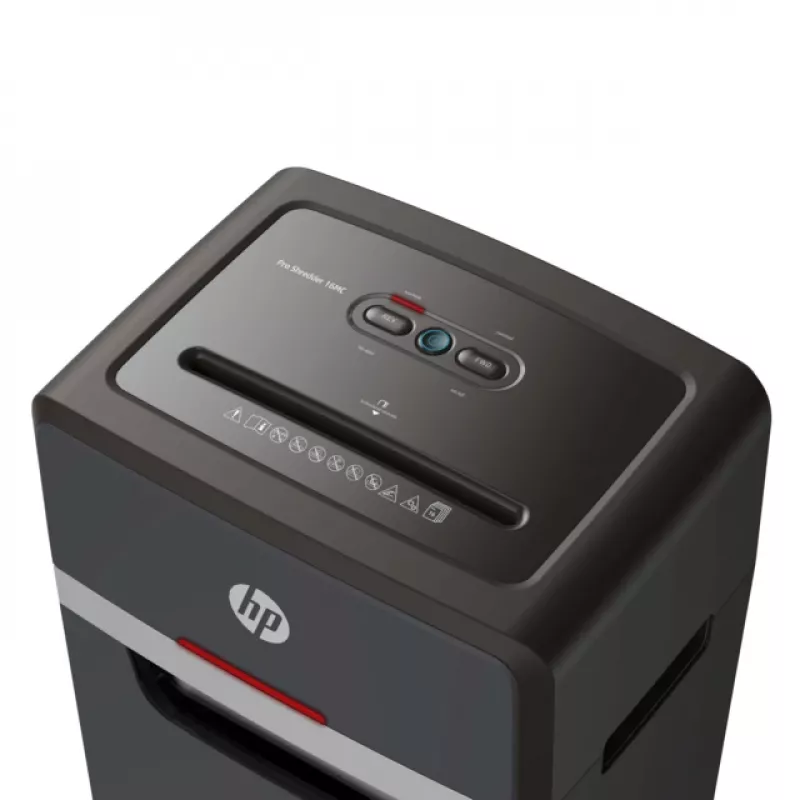 HP Pro Shredder 16MC paberipurustaja, mikrohakkimine, 55 dB, 22 cm, must