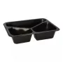 Papstar 96554 Ühekordne toidu säilitamise konteiner Must PET 227x178x45mm