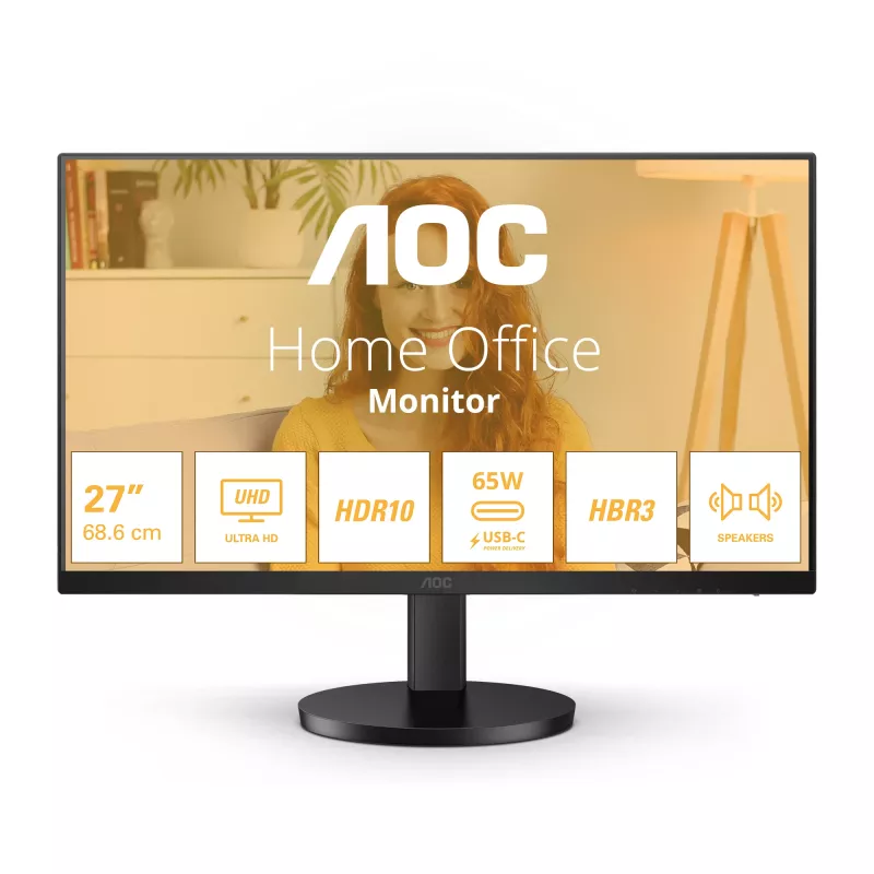 AOC B3 U27B3CF arvutimonitor 68,6 cm (27 tolli) 3840 x 2160 pikslit 4K Ultra HD LCD must