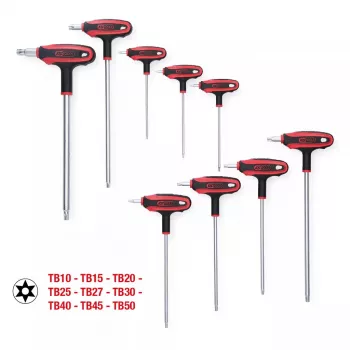 L-Torx võtmekomplekt KS Tools 151.8160 — 9-osaline, kroom-vanaadiumteras, metalse viimistlusega