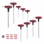 L-Torx võtmekomplekt KS Tools 151.8160 — 9-osaline, kroom-vanaadiumteras, metalse viimistlusega