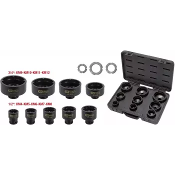 Padrunikomplekt KS Tools 450.5020 — 9 padrunipead, kaal 7,82 kg