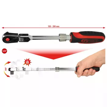 Põrkmehhanismiga mutrivõti KS Tools 914.1420, kroom-vanaadiumteras, 72 põrkpead, sertifitseeritud DIN/ISO