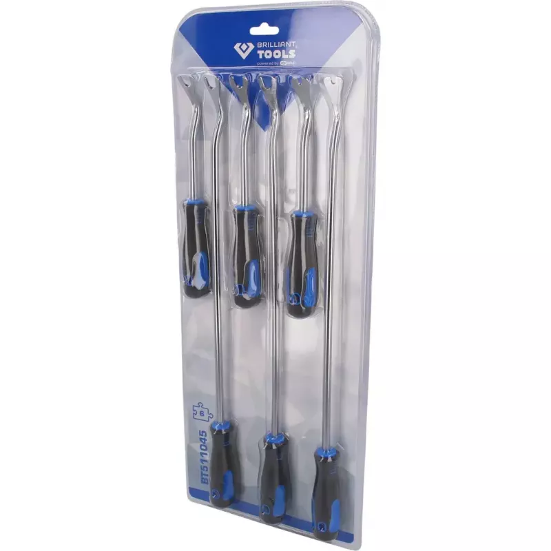 Brilliant Tools BT511045 sõidukiremondi-/hooldustööriist, 6-osaline siseviimistlusklambrite väljatõmbesari