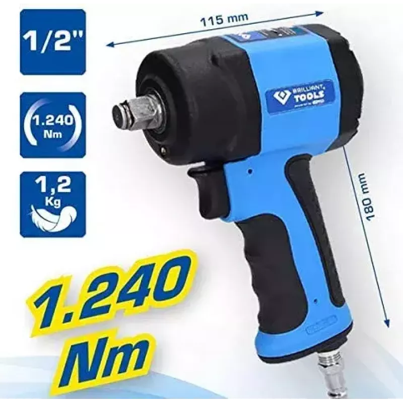 Löökkeeraja Brilliant Tools BT160400 710 N⋅m 1,2 kg