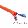 Kaablikaitseümbris isesulguv DELOCK 2 m × 16 mm oranž