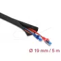 DELOCK kaablikaitseümbr isesulguv kahekihiline 5 m x 19 mm must