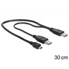 USB-kaabel DeLOCK 83178 USB 2.0 0,3 m 2 x USB A must