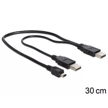 USB-kaabel DeLOCK 83178 USB 2.0 0,3 m 2 x USB A must