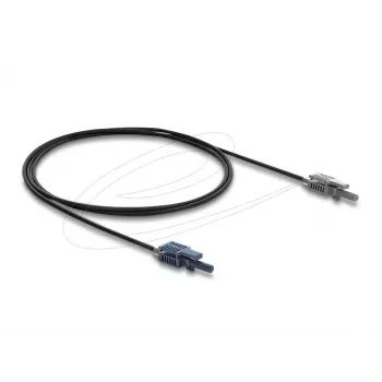 DELOCK fiiberoptiline adapter 90998 mitmemoodiline POF-kaabel 100 cm must/hall
