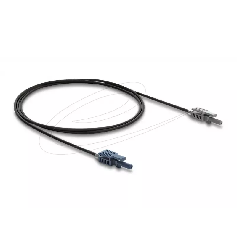 DELOCK fiiberoptiline adapter 90998 mitmemoodiline POF-kaabel 100 cm must/hall