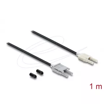 Fiiberoptiline adapterkaabel DELOCK 91027 multi-mode 100 cm must/hall, 1 tk
