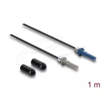 Fiiberoptiline adapter DELOCK 91031 — mitmemoodiline, 1,0 m kaabel, must/hall/sinine, 1 tk