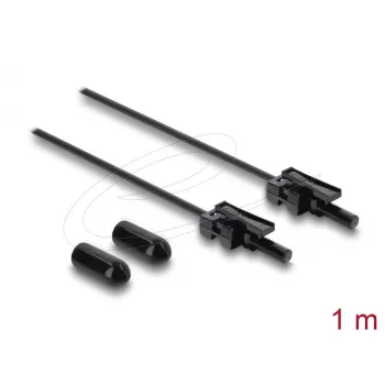 Fiiberoptiline adapter DELOCK 91036 multi-mode, must, 100 cm kaabel, 1 tk.