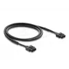 DELOCK Fiiberoptiline POF-plastist servo-ühenduskaabel ST-ST-le 1 m, must