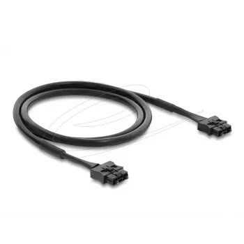 DELOCK Fiiberoptiline POF-plastist servo-ühenduskaabel ST-ST-le 1 m, must