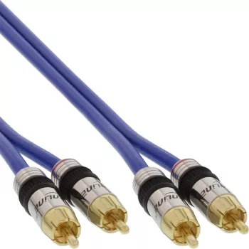 InLine Premium RCA Audio kaabel 2x RCA male / male gold plated 5m