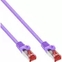 InLine patch-kaabel S/FTP PiMF Cat.6 250MHz PVC vask lilla 1m