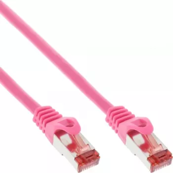InLine patch-kaabel S/FTP PiMF Cat.6 250MHz PVC vask roosa 3m