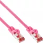 InLine patch-kaabel S/FTP PiMF Cat.6 250MHz PVC vask roosa 3m