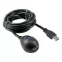 InLine USB 3.2 Gen.1 kaabel USB Type A M / A F + toide, alusega, must, 2m