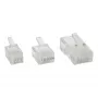 InLine Crimping Plug 6P6C RJ12 for lame kaabel, 100 tk, RJ-12, Läbipaistev, Valge, Plastik, 88 g, 9,7 mm, 100 tk