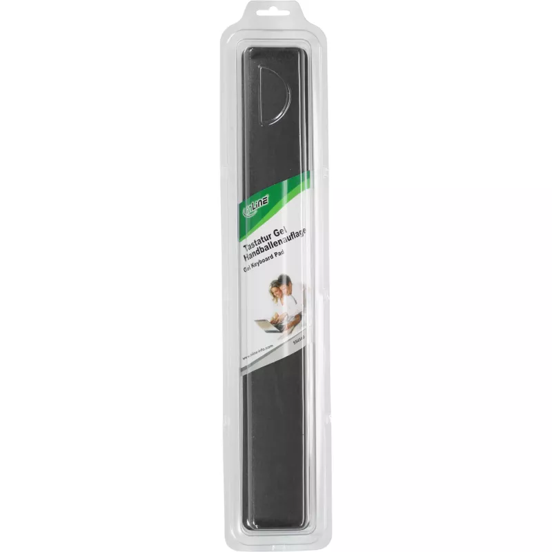 InLine klaviatuur geelist randmetoega, must, 464x60x23mm