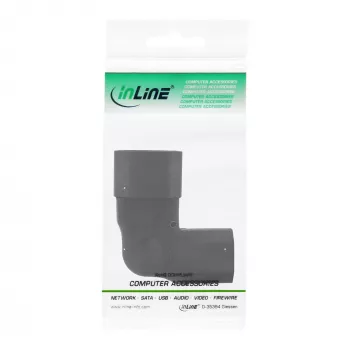 InLine toiteadapter IEC 60320 C14/C13, vasak-/parempoolne nurk, 3-kontaktiline IEC seade