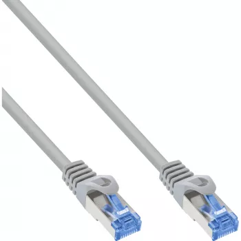 InLine Paranduskaabel, Cat.6A, S/FTP, TPE painduv, hall, 1 m, 1 m, Cat6a, S/FTP (S-STP), RJ-45, RJ-45, Hall