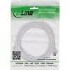 InLine patch-kaabel õhuke, U/FTP, Cat.8.1, TPE halogeenivaba, valge 5m