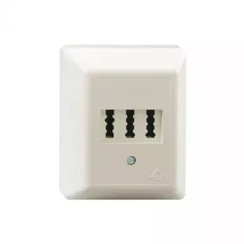 Socket outlet TAE Rutenbeck AMS 1/2 NFF Ap Valge