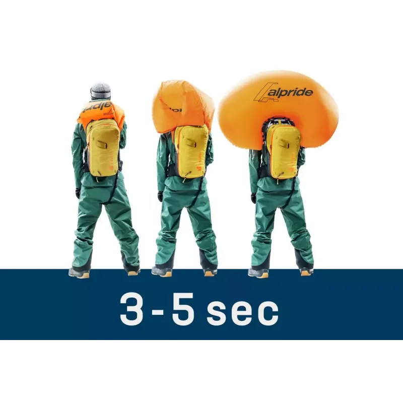 Laviiniseljakott DEUTER Alproof Lite 22 – 22 L, kurkum/must, kerge, vastupidav