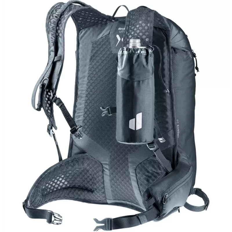 Sport seljakott DEUTER Updays 26 — 26 L, Must, Polüamiid, 51×31×23 cm, PFAS-vaba