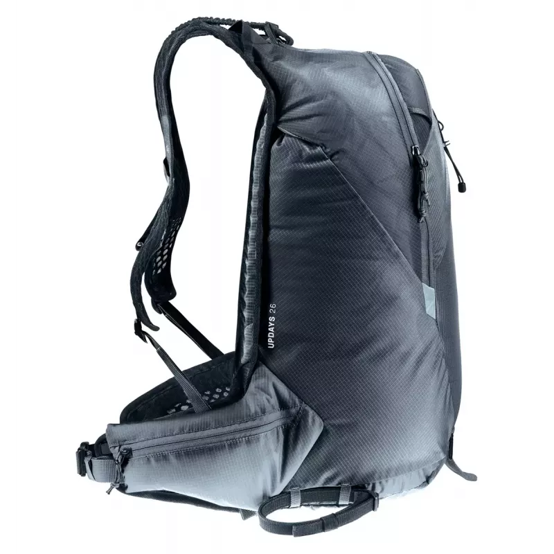 Sport seljakott DEUTER Updays 26 — 26 L, Must, Polüamiid, 51×31×23 cm, PFAS-vaba