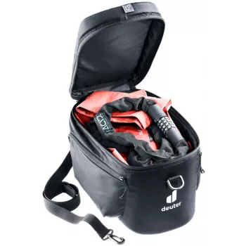 Jalgratta pakiraami kott DEUTER Rack Bag 10 — tagumine kinnitus, 10 L, kangas, 180×310×220 mm, must