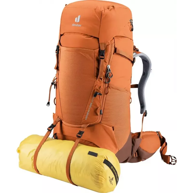 Trekking backpack DEUTER Aircontact Core 45+10 SL — kastan-umbra, 45+10 L maht
